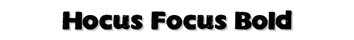 HOCUS FOCUS Bold font